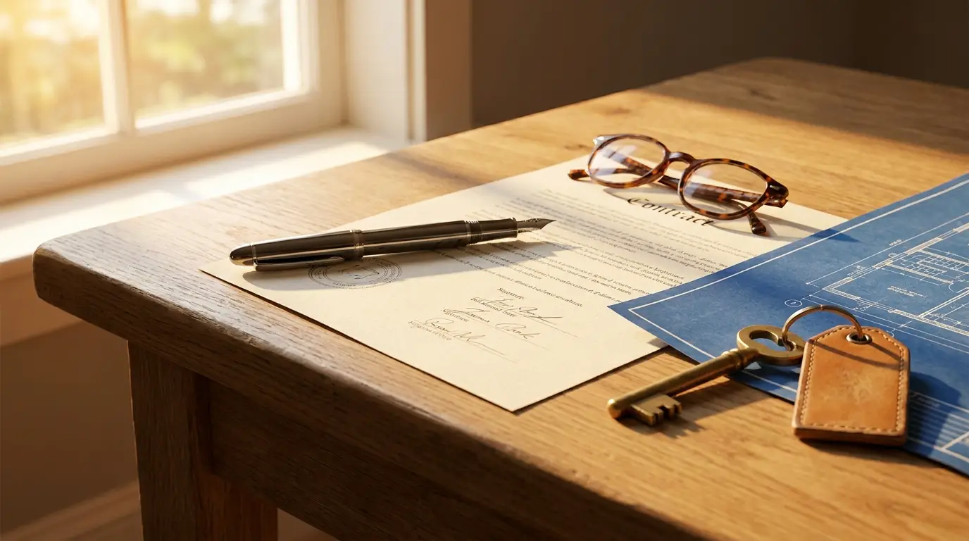 Closing evidence organized around buyer documents, funds, signatures, blockers, and an authorized handoff.